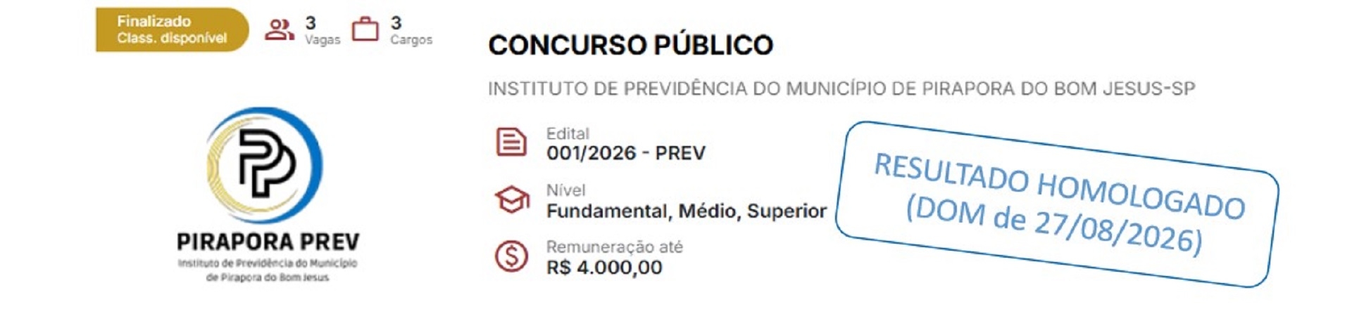 Concurso Público 2026
