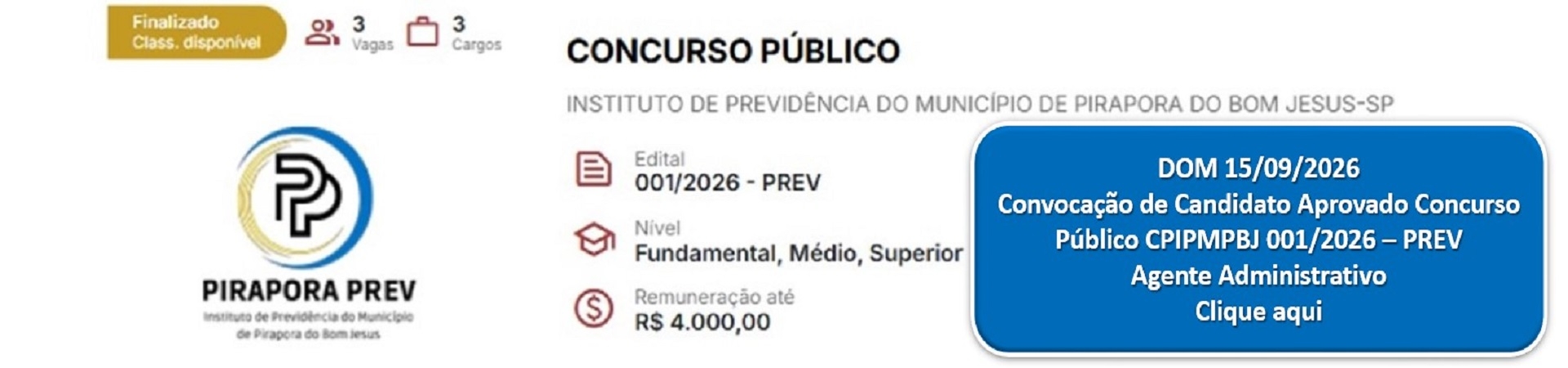 Concurso Público 2026